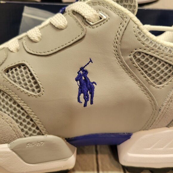 Polo Ralph Lauren Men's Jogger Suede & Mesh Sneaker - Picture 4 of 9